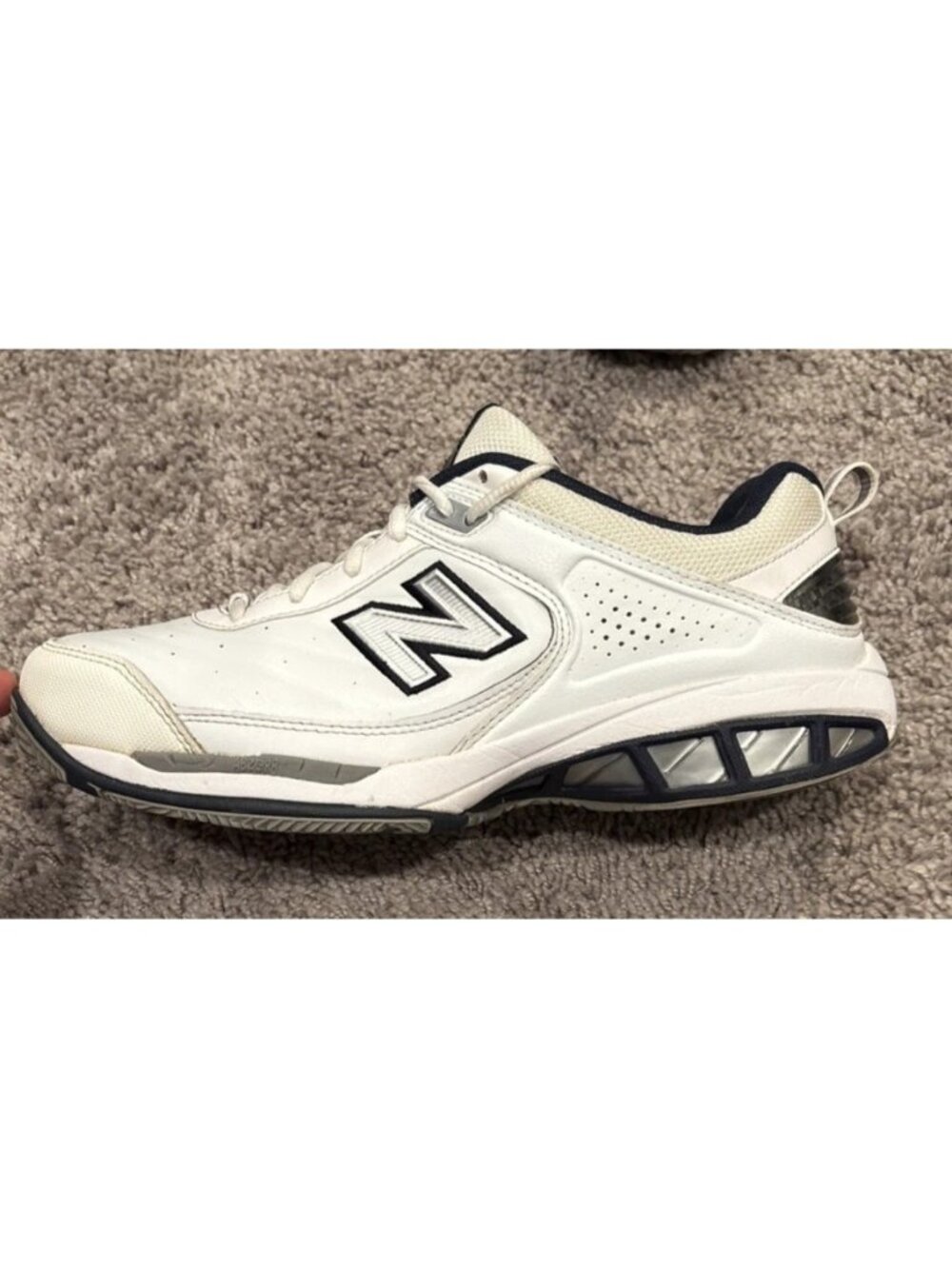 New Balance Mens 806 MC806W White Casual Shoes Sneakers Size 9.5 2E